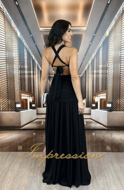 Vestido de Festa Longo Preto - Imagem 2