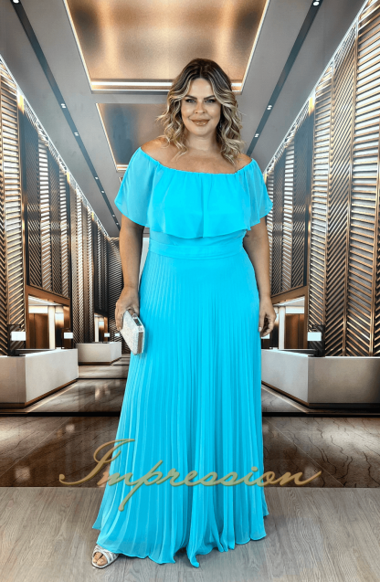 Vestido de Festa Longo Plus Size Tifany