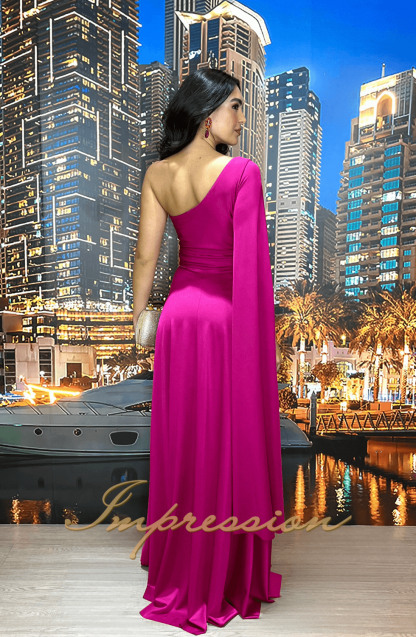 Vestido de Festa Longo Fucsia - Imagem 2