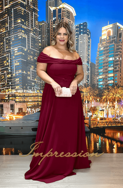 Vestido de Festa Longo Plus Size Marsala com Capa Removível - Imagem 3