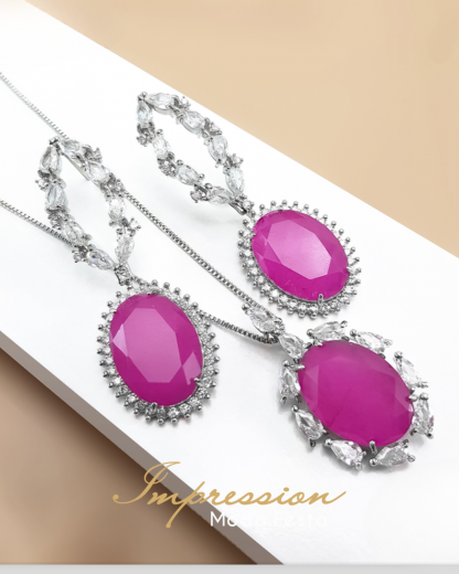 Conjunto de Festa Pink