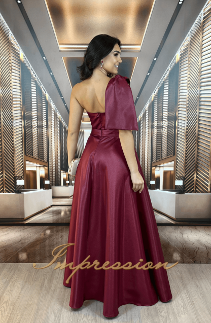 Vestido de Festa Longo Marsala - Imagem 2