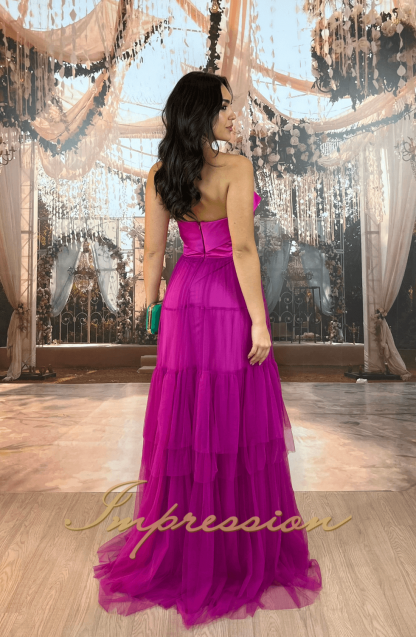 Vestido de Festa Longo Fucsia - Image 2