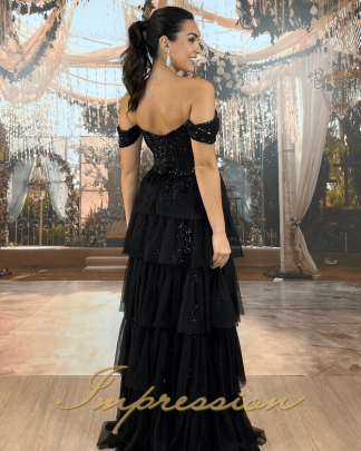 Vestido de Festa Longo Preto