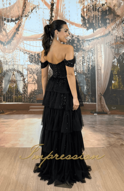 Vestido de Festa Longo Preto - Image 2