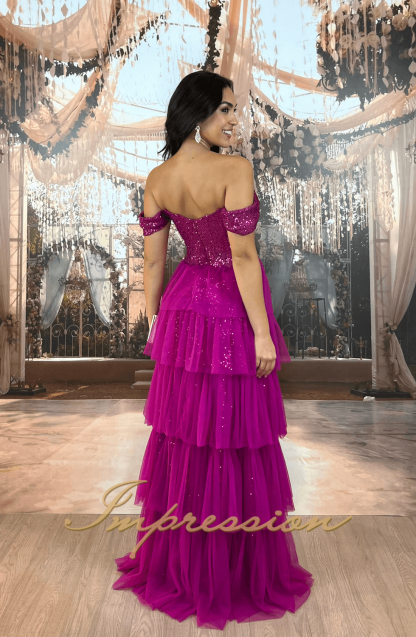 Vestido de Festa Longo Fucsia - Imagem 2
