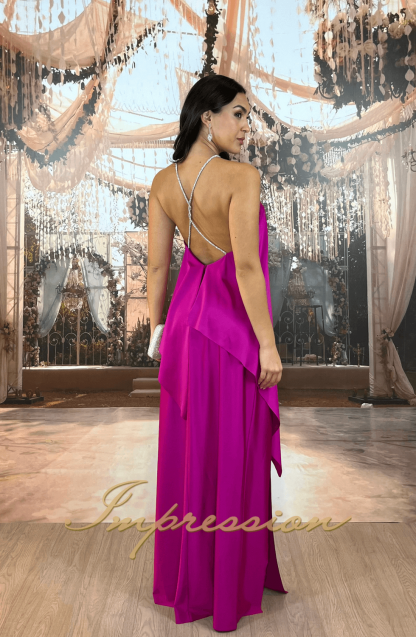 Vestido de Festa Longo Fucsia - Imagem 2