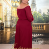 Vestido de Festa Longo Plus Size Marsala - Image 2
