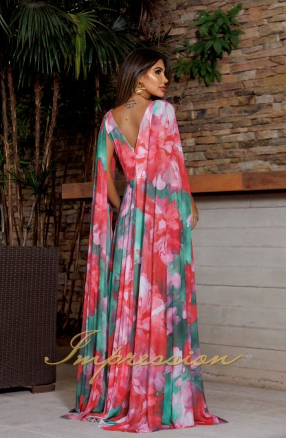 Vestido de Festa Estampado - Image 2