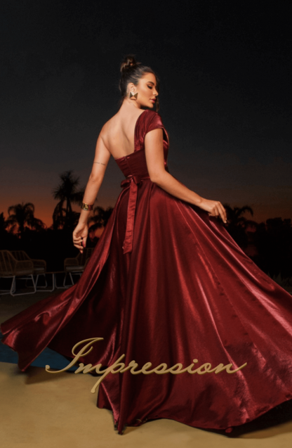 Vestido de Festa Longo Marsala - Imagem 2