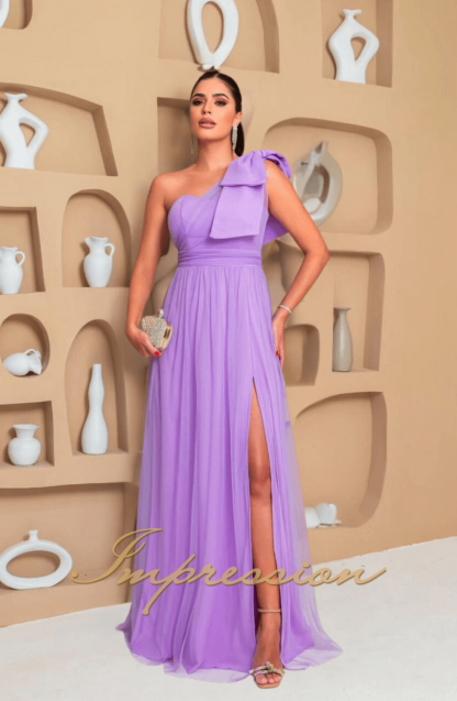 Vestido de Festa Longo Lavanda