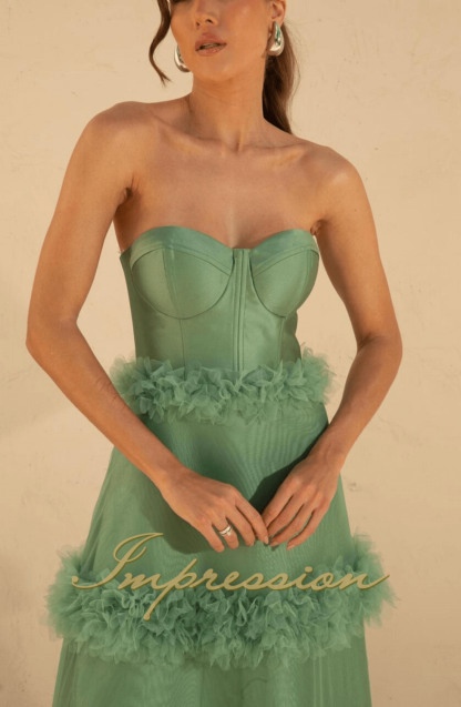 Vestido de Festa Longo Verde - Image 2