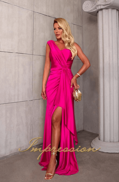 Vestido de Festa Longo Pink
