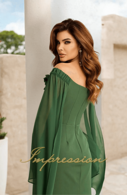 Vestido de Festa Longo Verde Oliva - Image 4