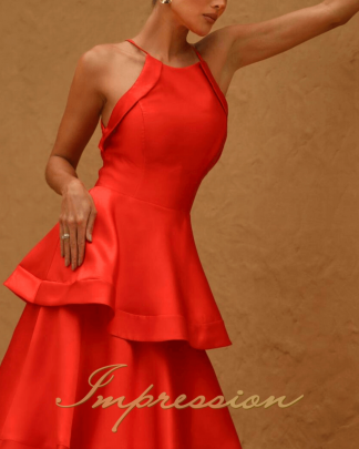 Vestido de Festa Longo Laranja