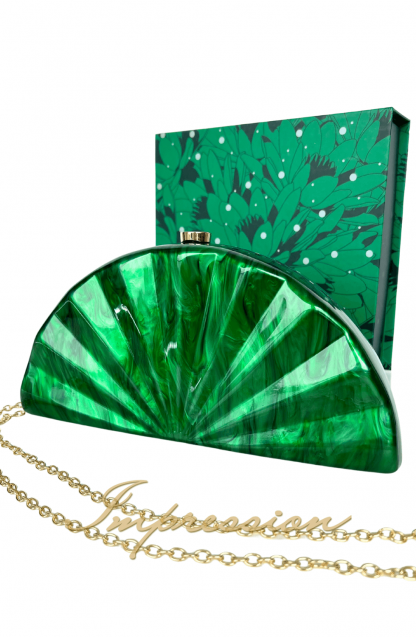 Bolsa de Festa Madreperola Verde - Imagem 3