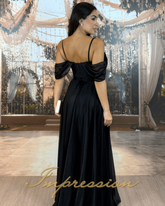 Vestido de Festa Longo Preto