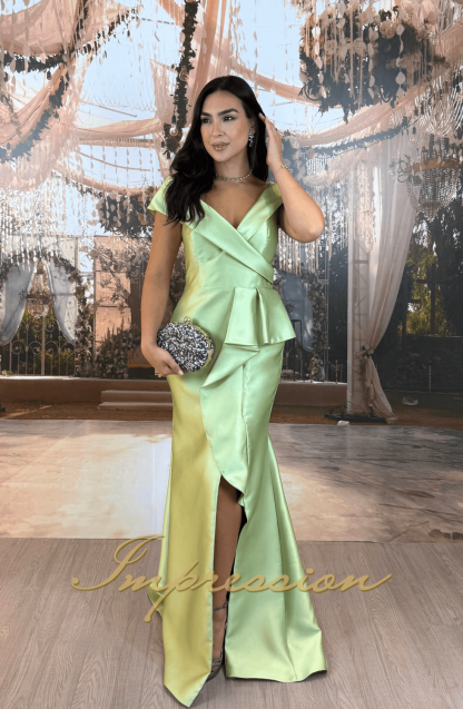 Vestido de Festa Longo Verde Lima - Image 4
