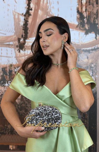 Vestido de Festa Longo Verde Lima - Image 5