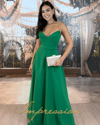 Vestido de Festa Longo Verde