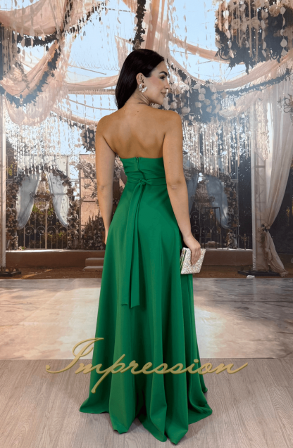 Vestido de Festa Longo Verde - Image 2