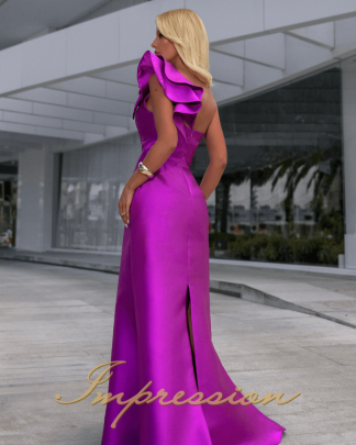 Vestido de Festa Longo Fucsia