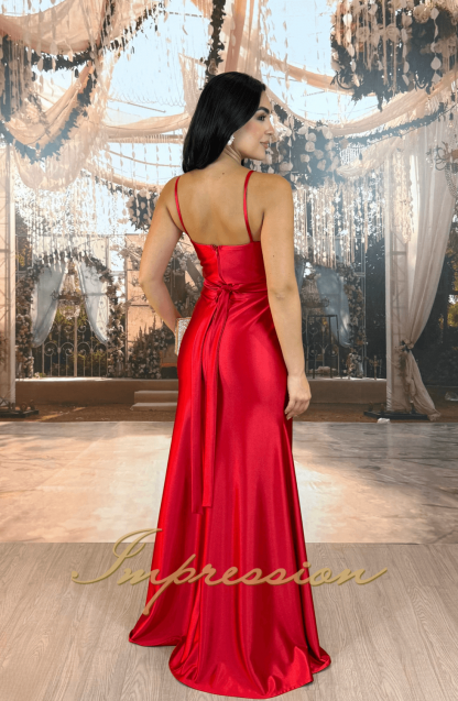 Vestido de Festa Longo Vermelho - Image 2