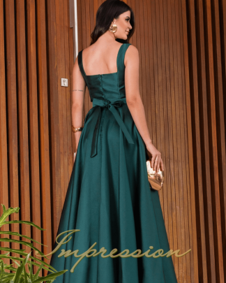 Vestido de Festa Longo Verde Esmeralda