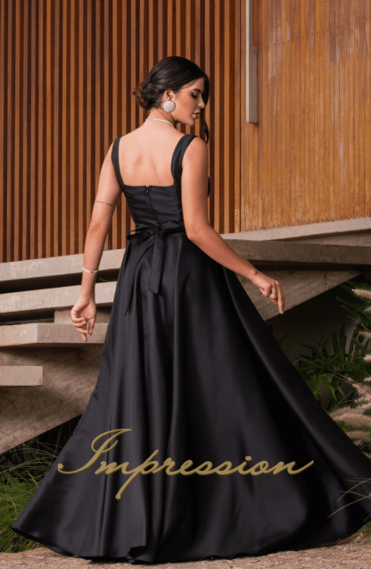Vestido de Festa Longo Preto - Image 2