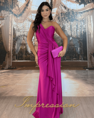 Vestido de Festa Longo Fucsia