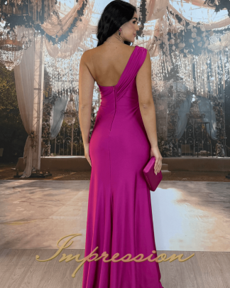 Vestido de Festa Longo Fucsia