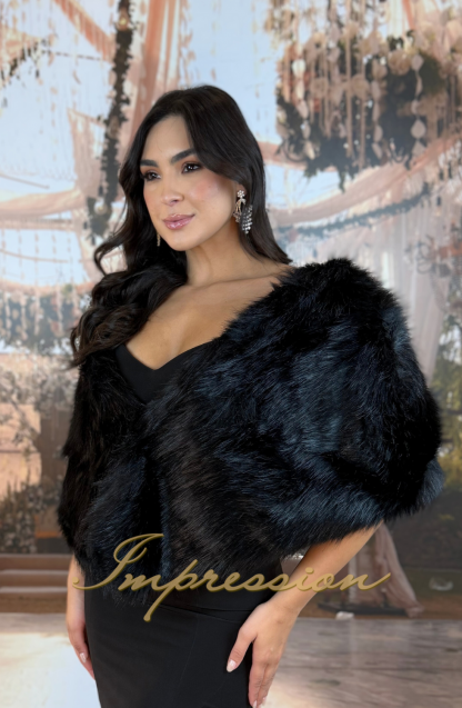 Estola de Pelo Preto - Imagem 2