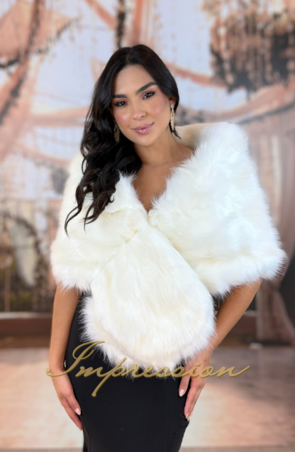 Estola de Pelo Off White