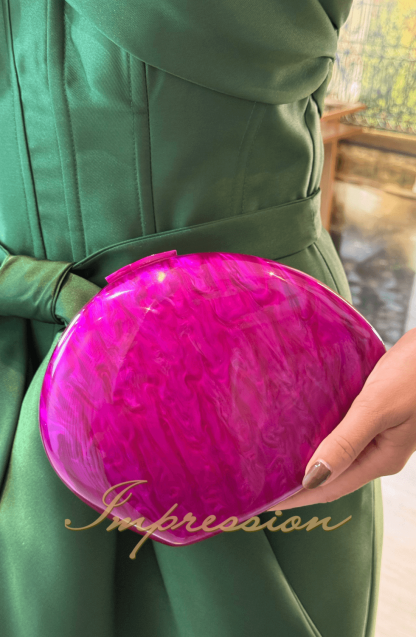 Bolsa de Festa Fúcsia Madrepérola