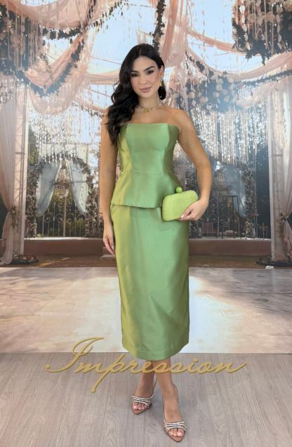 Vestido de Festa Midi Pistache - Imagem 4