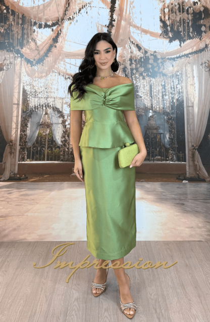 Vestido de Festa Midi Pistache - Imagem 2