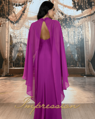 Vestido de Festa Longo Fucsia
