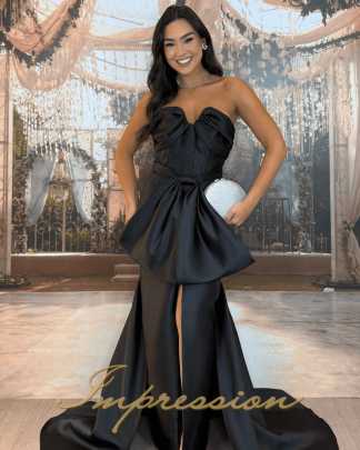 Vestido de Festa Longo Preto