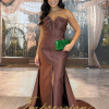 Vestido de Festa Longo Marrom Chocolate - Imagem 4