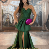 Vestido de Festa Longo Verde Oliva