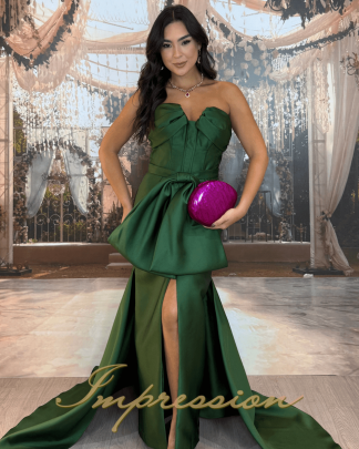 Vestido de Festa Longo Verde Oliva