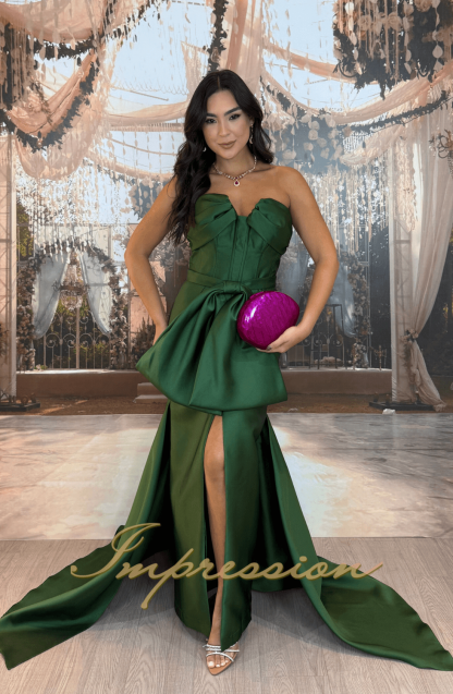 Vestido de Festa Longo Verde Oliva