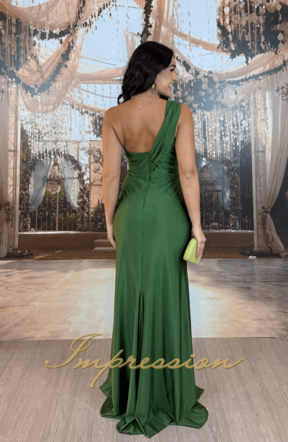 Vestido de Festa Longo Verde Oliva - Imagem 2