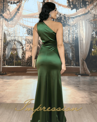 Vestido de Festa Longo Verde Oliva