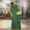 Vestido de Festa Longo Verde Oliva - Imagem 3