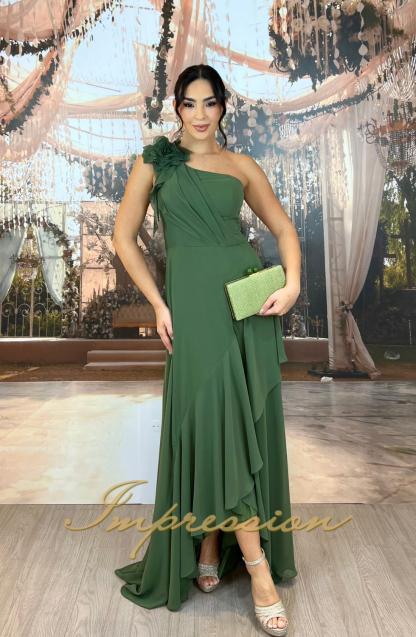 Vestido de Festa Longo Verde Oliva - Imagem 3