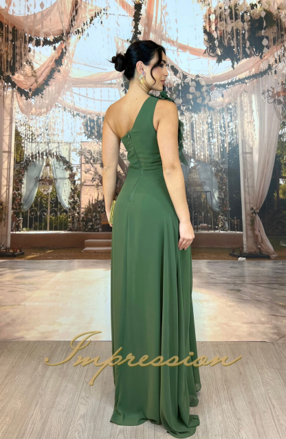 Vestido de Festa Longo Verde Oliva - Imagem 2