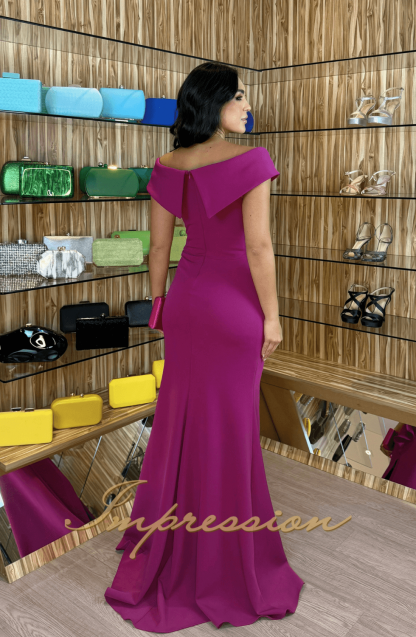 Vestido de Festa Longo Fucsia - Imagem 2