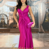 Vestido de Festa Longo Fucsia