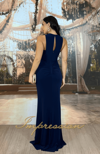 Vestido de Festa Longo Azul Marinho - Imagem 2